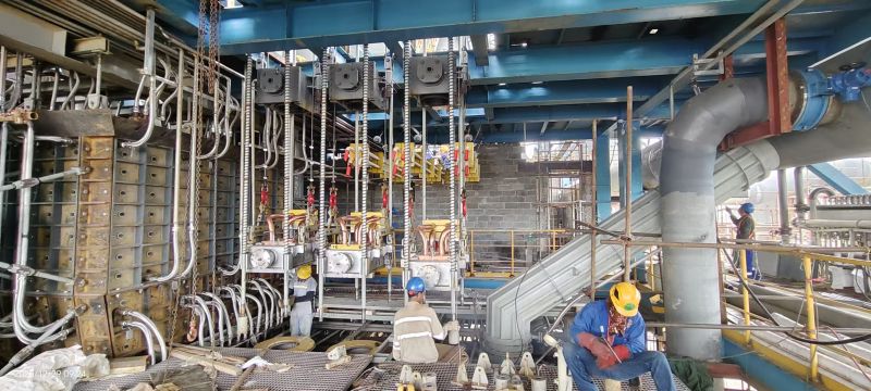 遠(yuǎn)赴印尼！我司工程部團(tuán)隊(duì)開(kāi)展沉降電爐現(xiàn)場(chǎng)安裝指導(dǎo)工作